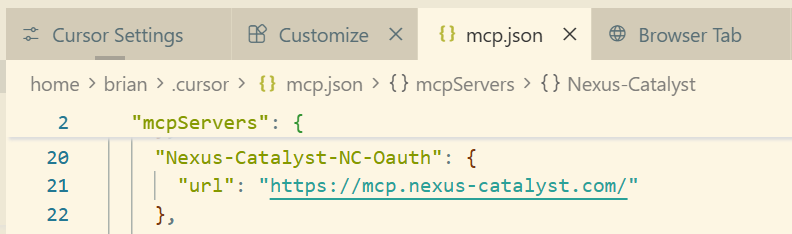 Cursor MCP Configuration